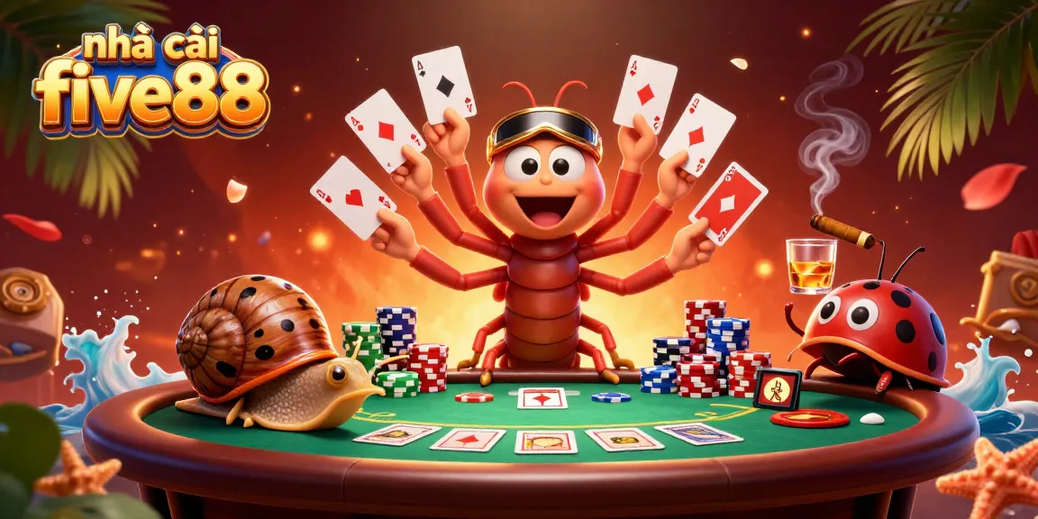 Experience thrilling games with nhà cái five88, showcasing vibrant casino action and dynamic characters.
