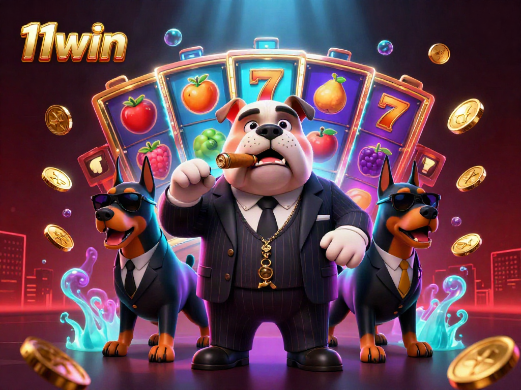 Experience thrilling 11win action with dynamic slot visuals, showcasing casino excitement.