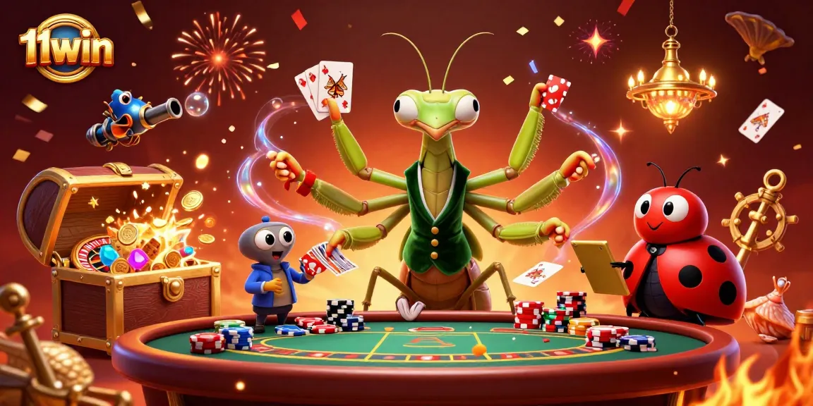 Experience the thrill of 11win casino with vibrant characters and dynamic games!