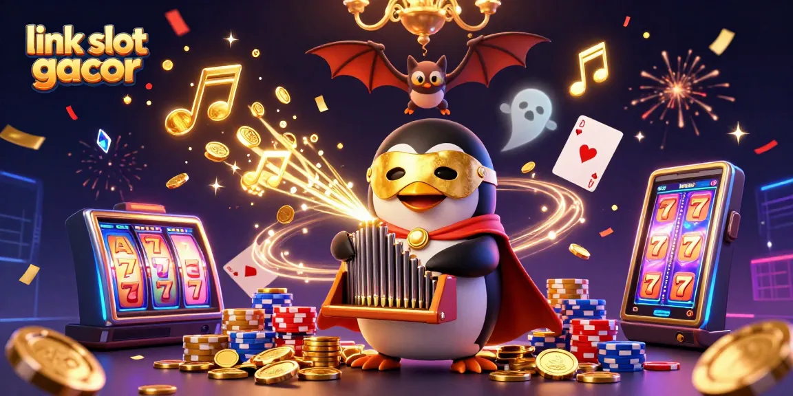 Experience the excitement of link slot gacor with vibrant slot machines and lively gaming elements.