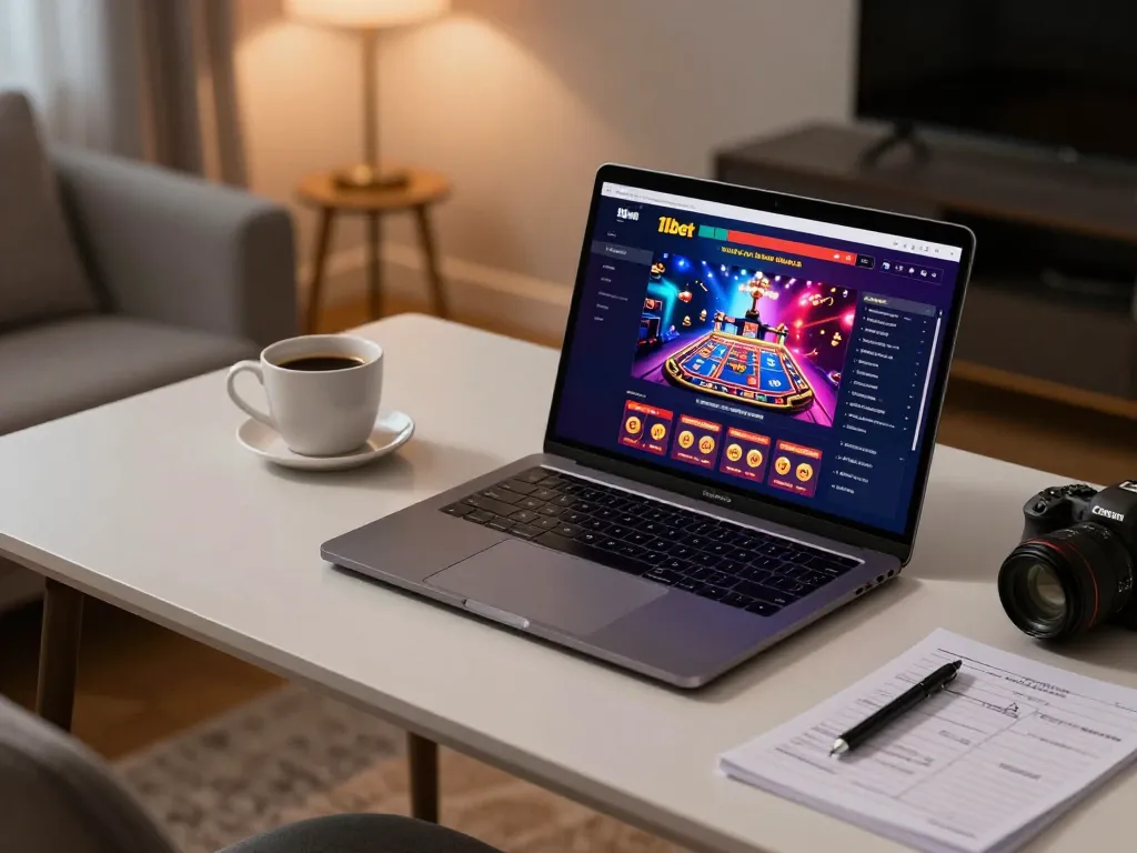 Players enjoying immersive online casino games at 11bet with a cozy home setup.