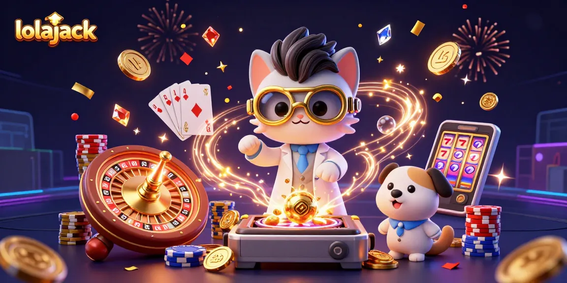 Experience thrilling wins and golden moments at Lolajack Casino with vibrant 3D action.