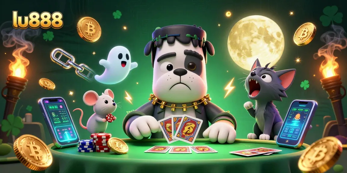 Engage with lu888 through a playful 3D casino scene featuring playful characters and vibrant elements.