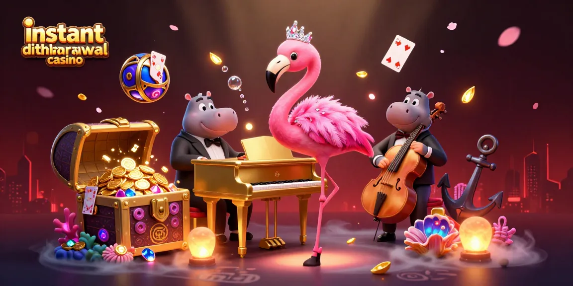 Experience the excitement of an instant withdrawal casino with vibrant characters and dynamic gaming elements.