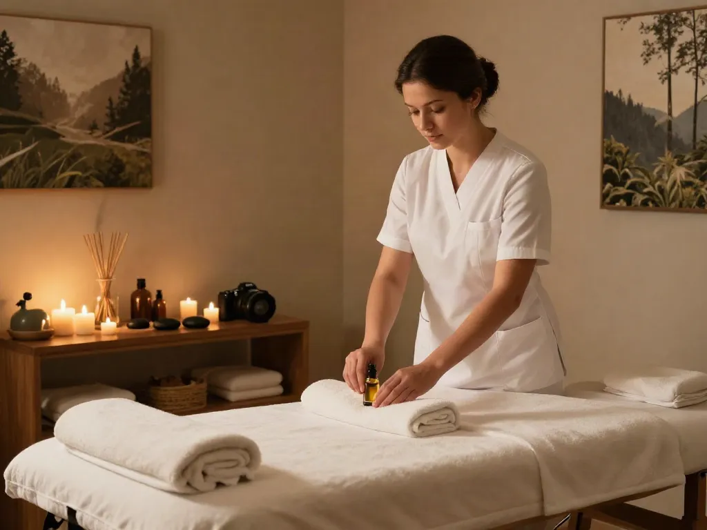 Experience luxurious 분당출장마사지 with a serene ambiance in a relaxing spa environment.